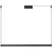 ROSSINI ILLUMINAZIONE DAISHO PRO – Horizontale LED-Aufhängung 42 W, 3000 K, CRI90, Titan-Finish, IP20, minimales blendfreies Design UGR