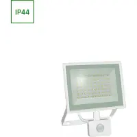 Spectrum LED Fluter Noctis Lux 3 Weiß IP44 50W 4500lm Neutralweiß 4000K mit Bewegungsmelder