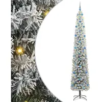 vidaXL Künstlicher Weihnachtsbaum mit 300 LEDs mit Ständer Grün 270 cm