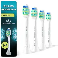 Philips Sonicare InterCare Bürstenkopf HX9004/87, 4er-Pack, extra lange Borsten für gründliche Reinigung der Zahnzwischenräume