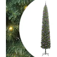 vidaXL Künstlicher Weihnachtsbaum mit 300 LEDs mit Ständer Grün 270 cm