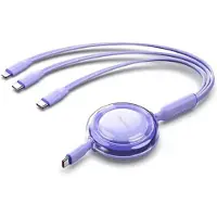 Vention TRJVBE, USB A, USB C/Lightning, USB 2.0, Violett