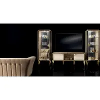 AEA Wohnwand Set Vitrinen Vitrine Kommode Wohnzimmer Möbel Einrichtung Garnitur Set