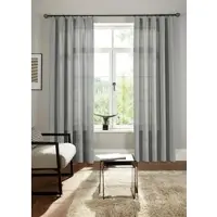 Bruno Banani Vorhang "Lagan" Gr. 4, grau, B:140cm H:245cm, Polyester, Polyester, Gardinen, Vorhang, 2-er Set, gewebt, Microfaser, versch. Größen, einfarbig, Bestseller, Topseller