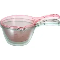 Markenlos 3 Stück verdickte Wasserschöpfkellen aus Kunststoff mit gutem Griff und einfacher Reinigung für Küche und Gartenbewässerung