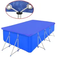 vidaXL Poolabdeckung PE Rechteckig 90 g/qm 540x270 cm
