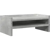vidaXL Monitorständer Betongrau 42x24x16 cm Holzwerkstoff