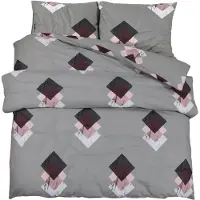 vidaXL Bettwäsche-Set Grau 220x240 cm Baumwolle