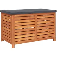 vidaXL Gartenbox 90x48x55 cm Massivholz Eukalyptus