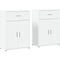 vidaXL Sideboards 2 Stk. Weiß 60x30x84 cm Holzwerkstoff