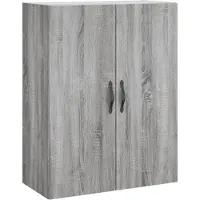 vidaXL Wandschrank Grau Sonoma 69,5x34x90 cm Holzwerkstoff