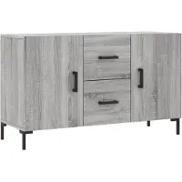 vidaXL Sideboard Grau Sonoma 100x36x60 cm Holzwerkstoff