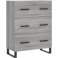 vidaXL Sideboard Grau Sonoma 69,5x34x90 cm Holzwerkstoff
