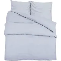 vidaXL Bettwäsche-Set Grau 155x220 cm Baumwolle