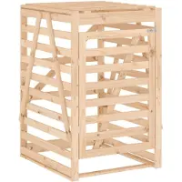 vidaXL Mülltonnenbox 84x90x128,5 cm Massivholz Kiefer