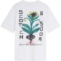 Scotch & Soda T-Shirt "T-Shirt Front & Back Artwork Tee 1er Pack", Herren, Gr. L, weiß, Obermaterial: 100% Baumwolle CO., Shirts T-Shirt