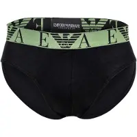 Emporio Armani Slip "Slip Bold Monogram 3er Pack", Herren, Gr. XXL, schwarz, Obermaterial: 95% Baumwolle CO. 5% Elasthan EL., Unterhosen Slip