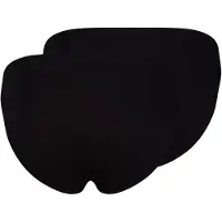 Skiny Damen Slips, 2er Pack - Advantage Cotton Stretch, High Leg Briefs, Baumwoll-Stretch Schwarz / XL