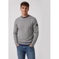 Ecoalf für Herren. MCMGAKNBAYON0666W26-339 Pullover Bayona grau (M), Lässig, Langarm, Nachhaltig, Recycelte Wolle