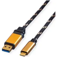 Roline GOLD USB 3.2 Gen 1 Kabel, USB A-C, ST/ST, 3 m