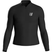 Compressport - 3D Thermo Merino L/S Top - Laufshirt Gr L schwarz