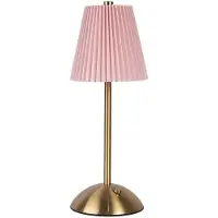 Clayre & Eef Tischlampe Ø 12x30 cm Rosa Metall