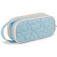 Benza Ibenzoa Federmäppchen für Mädchen – Blumenmuster, 23 x 10 x 7,6 cm, großes Stifteetui für Schule & Büro, Platz für 80–100 Stifte, 2 Fächer mit Netzfach