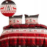 Cotton World Baumwolle world Weihnachts-Bettwäsche 160x200 Baumwolle