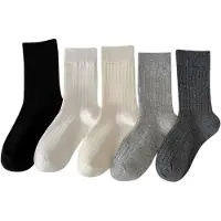 Merkloos Socken – Mehrlagiger Komfort – Blasenprävention – Fußabdruck-Textur – Absorbiert Schweiß – Einheitsgröße – Geeignet für Wanderschuhe – Damen Socken