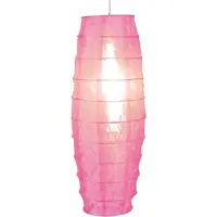 Näve Textilleuchte "VALO", Leuchtenschirm aus Metall und Textilmaterial in pink, 75 cm hoch, Ø 30 cm, für E27-Fassung