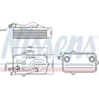 Nissens Ölkühler, Automatikgetriebe 90782 für AUDI