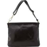 I Fratelli Firenze Damen Schultertasche aus echtem Leder, verstellbarer Trageriemen, hergestellt in Italien