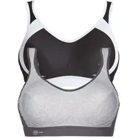 Anita Sport BH extreme control in heather grey schwarz | Gr.: 80G