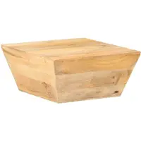 vidaXL Couchtisch V-Form 66x66x30 cm Mango Massivholz