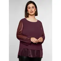 Sheego Tunika in burgund | Gr.: 54