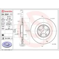 Brembo Bremsscheibe 09d06111 325mm 20mm für JAGUAR