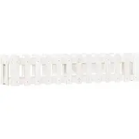 vidaXL Hochbeet Lattenzaun-Design Weiß 150x30x30 cm Massivholz Kiefer