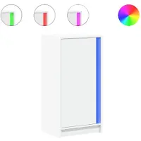 vidaXL LED-Sideboard Weiß 42,5x34x85 cm Holzwerkstoff