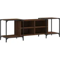 DKD Home Decor TV-Schrank Braun Eichen-Optik 153x37x50 cm Holzwerkstoff