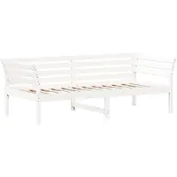 vidaXL Tagesbett ohne Matratze Weiß 90x200 cm Massivholz Kiefer