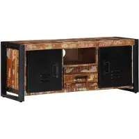 vidaXL TV-Schrank 100x30x40 cm Altholz Massiv