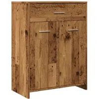 vidaXL Badschrank Altholz-Optik 60x33x80 cm Holzwerkstoff