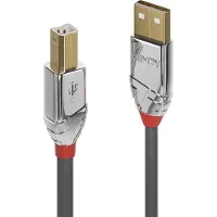 Lindy 36643, 3 m, USB A, USB B, USB 2.0, 0,48 Gbit/s, Grau