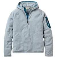 Passenger - Forestscape Recycled Grid Fleece Hoodie - Fleecepullover Gr M grau