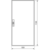 Hager ZB32W Zählerschrank, univers Z, 1100x550x205 mm, Schutzklasse II, 168 Platzeinheiten
