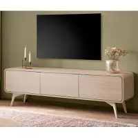 Furn.Design TV-Lowboard "Elverum" in Eiche natur TV Unterteil skandinavisch 180 x 53 cm, mit Push-to-Open