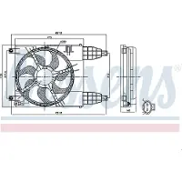 Nissens Lüfter, Motorkühlung 85942 für CHEVROLET