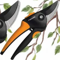 Fiskars SoftGrip 1024711 Bypass-Gartenschere, scharfe Klinge