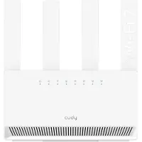 Cudy WR3600E, Wi-Fi 7 (802.11be), Dual-Band (2,4 GHz/5 GHz), Ethernet/LAN, Weiß, Tabletop-Router