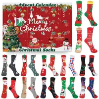 Sonstiges 24 Paar Weihnachtssocken Adventskalender Damen/Herren Geschenkset